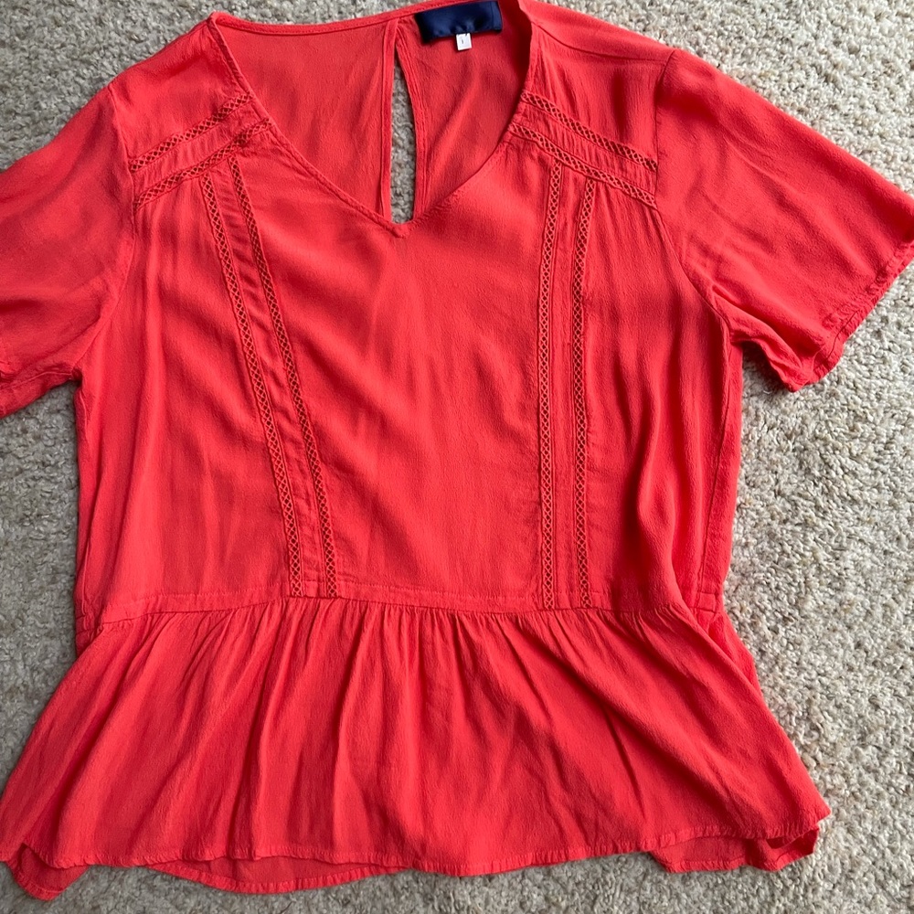 Francescas Orange Blouse